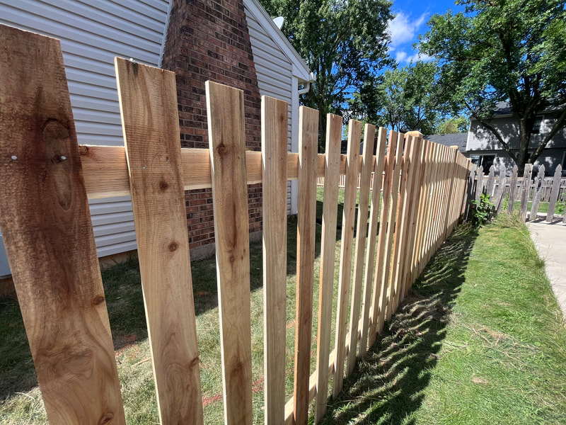 pressure treated pine picket fence installation schaumburg illinois