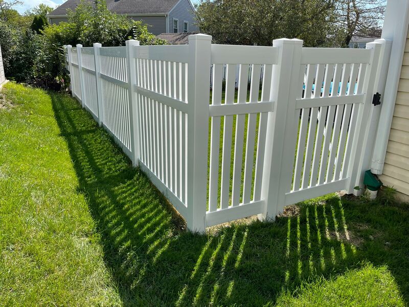 semi privacy fencing pool fence installation illinois picket
