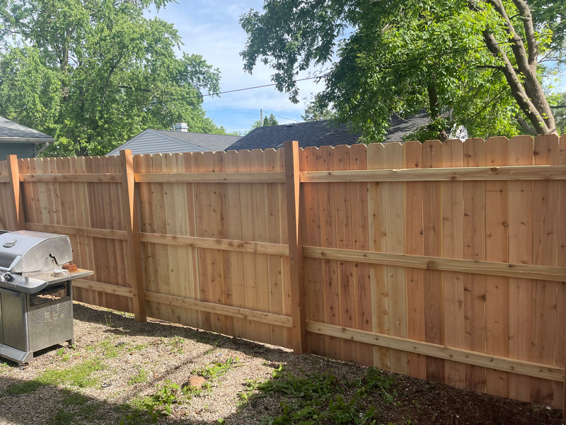privacy fence installation wood fencing st charles illinois