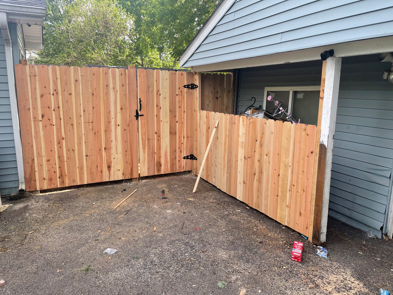 privacy fence installation wood fencing gilberts illinois