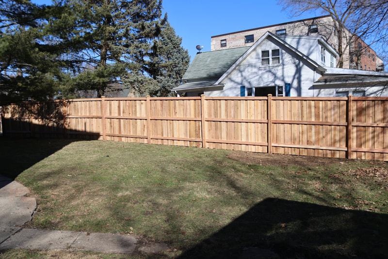privacy fence wood installation