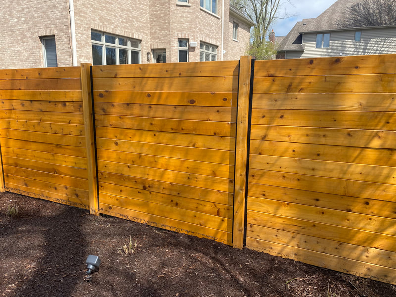 horizontal fence installation fencing company fence contractor
