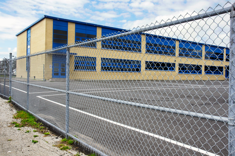 school fencing education building fence installation contractors