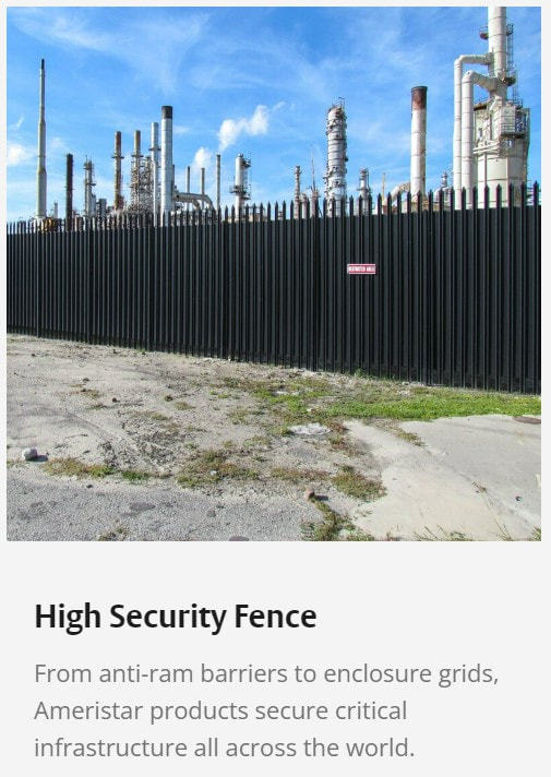 security fencing steel fence